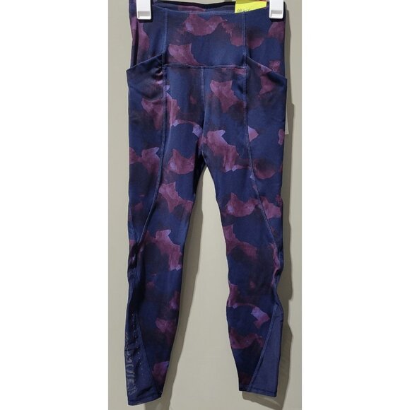 All In Motion Sculpted Linear Purple Camo High Waist 7/8 Leggings -- Women's XS - Picture 1 of 8